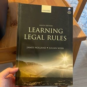 Learning Legal Rules 8th edition
